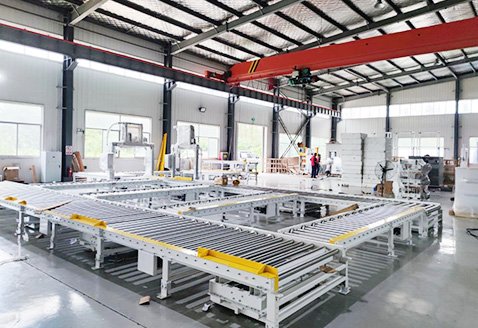 PC磚摩擦焊接井型捆扎包裝線